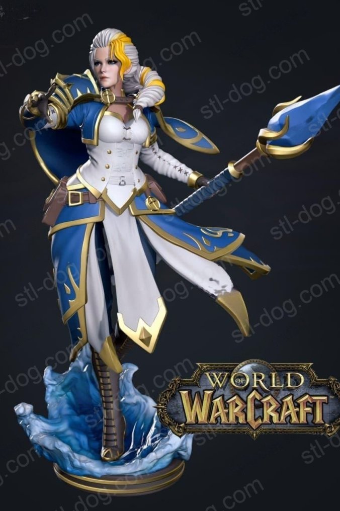 魔兽争霸（Warcraft）吉安娜·普罗德摩尔（Jaina Proudmoore）3D打印图纸